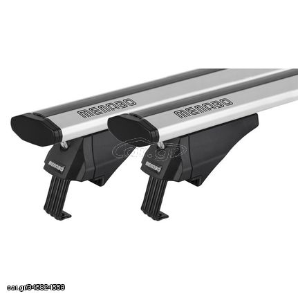 ΜΠΑΡΕΣ ΟΡΟΦΗΣ ΑΛΟΥΜΙΝΙΟΥ BLADE M SILVER 118cm ΜΕ ΑΚΡΑ ALFA HIGH ΓΙΑ FLUSH / STANDARD RAILS MENABO - 2 ΤΕΜ.