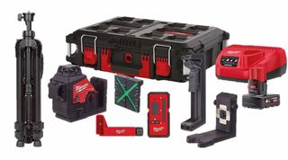 MILWAUKEE M12 3PLKIT-401P ΣΕΤ ΑΛΦΑΔΙ LASER 360° ΠΡΑΣΙΝΗΣ ΔΕΣΜΗΣ ΤΡΙΩΝ ΕΠΙΠΕΔΩΝ + 5 ΕΠΙΠΛΕΟΝ ΕΞΑΡΤΗΜΑΤΑ ( 4933478960 )