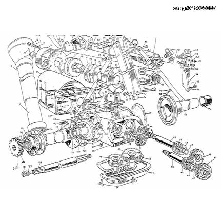 Δίχαλο άξονα κινήσεως PTO-07-Rotavator