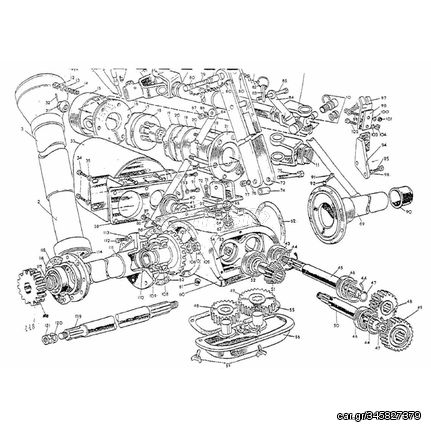 Άξονας κορώνας 60cm-119-Rotavator