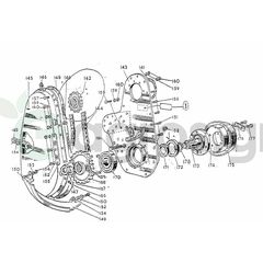 Καδένα κινήσεως 1 1/2 σετ-144-Rotavator