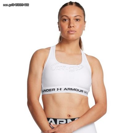 Under Armour Μπουστάκι Mid Crossback Bra WHITE 1361034-101