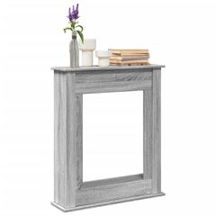 vidaXL Πλαίσιο Τζακιού Γκρι Sonoma 75x20x87,5 εκ. από Επεξ. Ξύλο