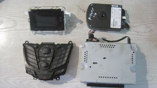 Χειριστήρια ράδιοCD με player, οθόνη πολλαπλών ενδείξεων και μονάδα bluetooth από Ford Fiesta 2009-2013