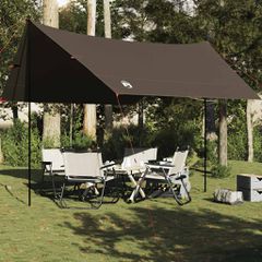vidaXL Μουσαμάς Κάμπινγκ Αδιάβροχος Καφέ 438x376x212 εκ.