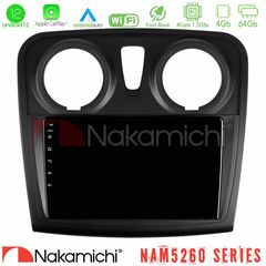 Nakamichi NAM5260 Series 4Core Android12 4+64GB Dacia Dokker 2014-2021 Navigation Multimedia Tablet 9" Με Carplay & Android Auto (Αντιγραφή)