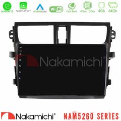 Nakamichi NAM5260 Series Suzuki Celerio 2014-2020 4Core Android12 4+64GB Navigation Multimedia Tablet 9″ Με Carplay & Android Auto Με Carplay & Android Auto