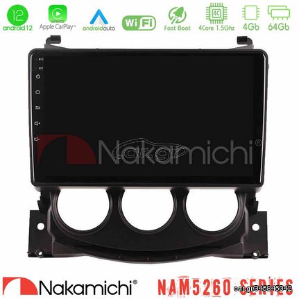 Nakamichi NAM5260 Series Nissan 370Z 2009-2013 4Core Android12 4+64GB Navigation Multimedia Tablet 9″ Με Carplay & Android Auto