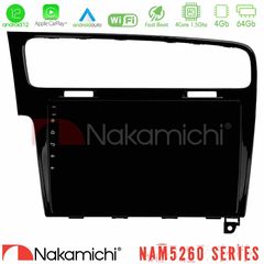 Nakamichi NAM5260 Series 4Core Android12 4+64GB VW GOLF 7 Navigation Multimedia Tablet 10" Με Carplay & Android Auto