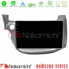 Nakamichi NAM5260 Series 4Core Android12 4+64GB Honda Jazz 2009-2013 Navigation Multimedia Tablet 10" Με Carplay & Android Auto