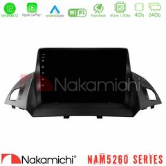 Nakamichi NAM5260 Series 4Core Android12 4+64GB Ford C-Max/Kuga Navigation Multimedia Tablet 9" Με Carplay & Android Auto