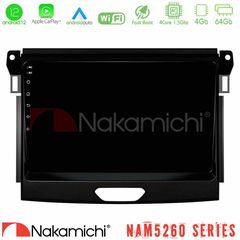 Nakamichi NAM5260 Series 4Core Android12 4+64GB Ford Ranger 2017-2022 Navigation Multimedia Tablet 9" Με Carplay & Android Auto