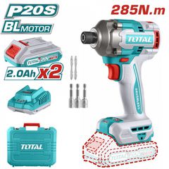 TIRLI2028E Παλμικό Κατσαβίδι Μπαταρίας 20V (2x2.0Ah) - ΜΕ ΜΠΑΤΑΡΙΑ & ΦΟΡΤΙΣΤΗ - TOTAL (#TIRLI2028E)