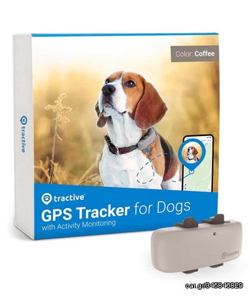 Tractive DOG 4 GPS Pet Tracker Παρακολούθησης Δραστηριότητας Σκύλου Brown (Τεμάχιο)--TRNJA4