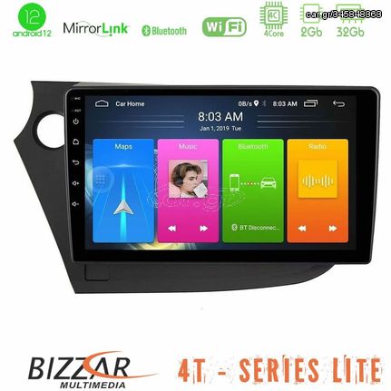 Bizzar 4T Series Honda Insight 2009-2015 4core Android13 2+32GB Navigation Multimedia Tablet 9"