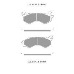 Τακάκια Σετ NEWFREN Για DAYTONA HOBBY 125cc ie EFI CBS 2018 2019 2020 2021 2022