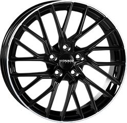 Monaco Wheels Gp11 18X8,0 5X112 ET35 CH66,5 Gloss Black / Polished lip