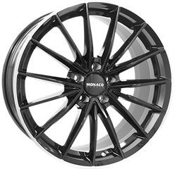 Monaco Wheels Gp14 18X7,5 5X112 ET45 CH66,6 Gloss Black / Polished lip