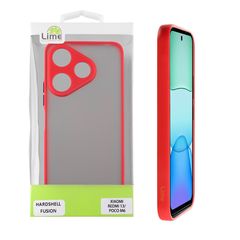 LIME ΘΗΚΗ XIAOMI REDMI 13/ POCO M6 4G 6,79" HARDSHELL FUSION FULL CAMERA PROTECTION RED WITH BLACK KEYS