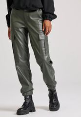Funky Buddha Γυναικείο Cargo Παντελόνι Δερματίνη FBL010-119-02