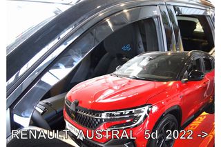 ΑΝΕΜΟΘΡΑΥΣΤΕΣ ΓΙΑ RENAULT AUSTRAL 5D 2022+ ΣΕΤ ΑΥΤΟΚΙΝΗΤΟΥ ΑΠΟ ΕΥΚΑΜΠΤΟ ΦΙΜΕ ΠΛΑΣΤΙΚΟ HEKO - 4 ΤΕΜ.