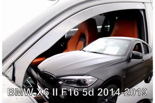 ΑΝΕΜΟΘΡΑΥΣΤΕΣ ΓΙΑ BMW X6 F16 5D 2014-2019  ΖΕΥΓΑΡΙ ΑΠΟ ΕΥΚΑΜΠΤΟ ΦΙΜΕ ΠΛΑΣΤΙΚΟ HEKO - 2 ΤΕΜ.