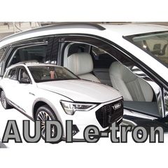 ΑΝΕΜΟΘΡΑΥΣΤΕΣ ΓΙΑ AUDI E-TRON 5D 2018+ ΣΕΤ ΑΥΤΟΚΙΝΗΤΟΥ ΑΠΟ ΕΥΚΑΜΠΤΟ ΦΙΜΕ ΠΛΑΣΤΙΚΟ HEKO - 4 ΤΕΜ.