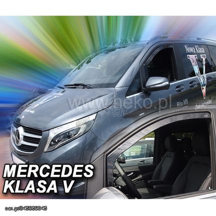 ΑΝΕΜΟΘΡΑΥΣΤΕΣ ΓΙΑ MERCEDES VITO KLAS V W447 2014+ ΖΕΥΓΑΡΙ ΑΠΟ ΕΥΚΑΜΠΤΟ ΦΙΜΕ ΠΛΑΣΤΙΚΟ HEKO - 2 ΤΕΜ.