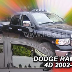 ΑΝΕΜΟΘΡΑΥΣΤΕΣ ΓΙΑ DODGE RAM 1500 4D 2002-2008 ΖΕΥΓΑΡΙ ΑΠΟ ΕΥΚΑΜΠΤΟ ΦΙΜΕ ΠΛΑΣΤΙΚΟ HEKO - 2 ΤΕΜ.