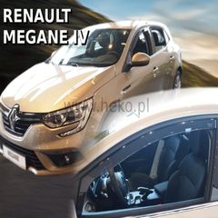 ΑΝΕΜΟΘΡΑΥΣΤΕΣ ΓΙΑ RENAULT MEGANE 5D 2016+ ΖΕΥΓΑΡΙ ΑΠΟ ΕΥΚΑΜΠΤΟ ΦΙΜΕ ΠΛΑΣΤΙΚΟ HEKO - 2 ΤΕΜ.