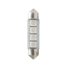 ΛΑΜΠΑΚΙΑ ΠΛΑΦΟΝΙΕΡΑΣ C5W/C10W 12V 0,96W SV8,5 41mm CAN-BUS LED 4xSMD5050 PREMIUM ΜΠΛΕ BLISTER 2ΤΕΜ.