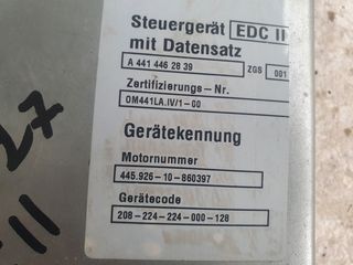 ΕΓΚΕΦΑΛΟΣ ΕDC II ΑΠΟ MERCEDES BENZ SK  A 441 446 2839---BOSCH 281 001 334 MERCEDES A 000 446 0339