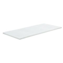 pakoworld 348-000009 - Ανώστρωμα Casmeriane pakoworld roll pack λευκό ύφασμα-memory foam 120x200x5εκ