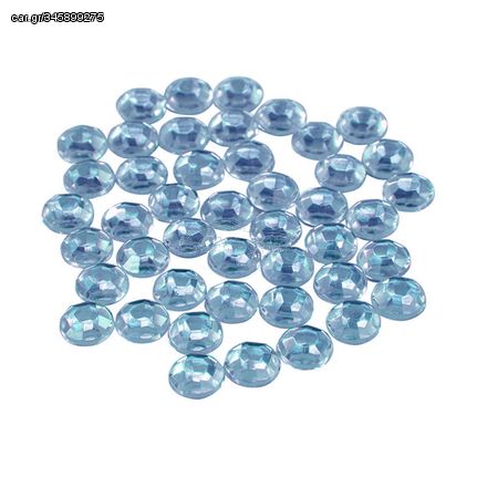 ΔΙΑΚΟΣΜΗΤΙΚΑ STRASS ΜΠΛΕ 50τμχ. 8mm