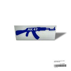 ΑΥΤΟΚΟΛΛΗΤΑ 1ΤΕΜ ΑΚ-47 ΟΠΛΟ ΜΠΛΕ (13CNM*4CM)
