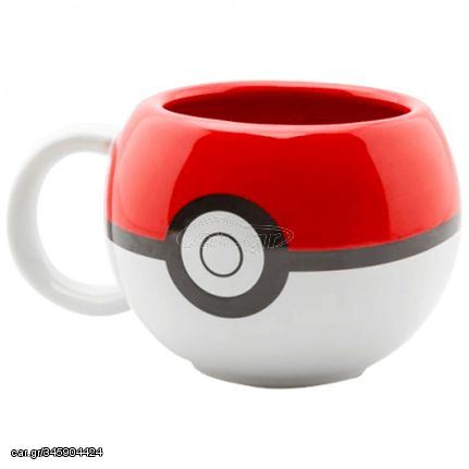 Κούπα Pokemon - 3D Pokeball Κεραμική Κόκκινη 300ml