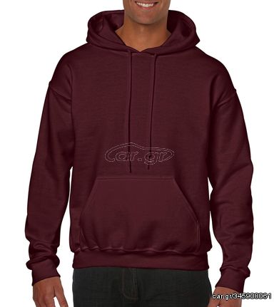 Ανδρικό Φουτεράκι Κουκούλα - Τσέπη | Heavy Blend™ Hooded Sweat | 18500 OVERSIZE Maroon