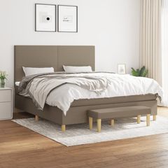 ΚΡΕΒΑΤΙ BOXSPRING ΜΕ ΣΤΡΩΜΑ TAUPE 180X200 ΕΚ. ΥΦΑΣΜΑΤΙΝΟ 3137017