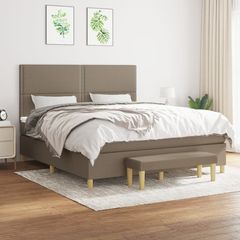 ΚΡΕΒΑΤΙ BOXSPRING ΜΕ ΣΤΡΩΜΑ TAUPE 180X200 ΕΚ. ΥΦΑΣΜΑΤΙΝΟ 3137097