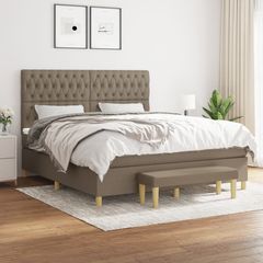 ΚΡΕΒΑΤΙ BOXSPRING ΜΕ ΣΤΡΩΜΑ TAUPE 180X200 ΕΚ. ΥΦΑΣΜΑΤΙΝΟ 3137417