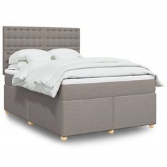 ΚΡΕΒΑΤΙ BOXSPRING ΜΕ ΣΤΡΩΜΑ TAUPE 140X190 ΕΚ. ΥΦΑΣΜΑΤΙΝΟ 3291293