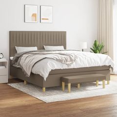 ΚΡΕΒΑΤΙ BOXSPRING ΜΕ ΣΤΡΩΜΑ TAUPE 160X200 ΕΚ. ΥΦΑΣΜΑΤΙΝΟ 3137329