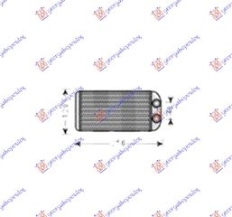 ΨΥΓΕΙΟ ΚΑΛΟΡΙΦΕΡ (BR) (200x117x26) για TOYOTA STARLET (EP 91) 96-99 για TOYOTA STARLET (EP 91) 96-99