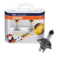 OSRAM H4 60/35W P43t LIGHT CHAMPION GERMAN EDITION (64193LCG-HCB) 2τμχ