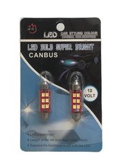 ΛΑΜΠΑΚΙΑ 39mm 6 LED 12V 2ΤΜΧ ΣΩΛΗΝΩΤΑ CANBUS  ΓΙΑ ΠΛΑΦΟΝΙΕΡΑ