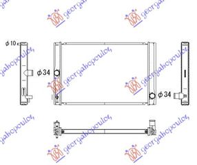 ΨΥΓΕΙΟ ΝΕΡΟΥ 1,4 D4d (55x37) για TOYOTA AURIS 15-19 για TOYOTA AURIS 15-19