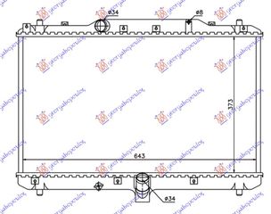 ΨΥΓΕΙΟ 1,9 JTD-DDiS (375x650) για SUZUKI SX4 07-13 για SUZUKI SX4 07-13