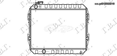 ΨΥΓΕΙΟ ΝΕΡΟΥ 2,4D (45x53x4.0) για TOYOTA HI-LUX (YN 85) 2WD 89-94 για TOYOTA HI-LUX (YN 85) 2WD 89-9