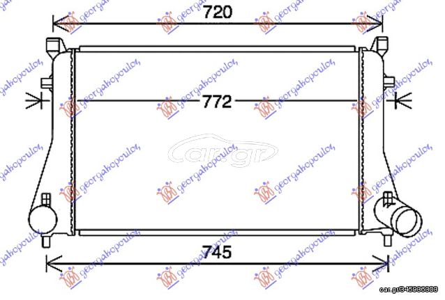 ΨΥΓΕΙΟ INTERCOOLER 2.0 TSi ΒΕΝΖΙΝΗ (620x398x30) για CUPRA ATECA 20- για CUPRA ATECA 20-