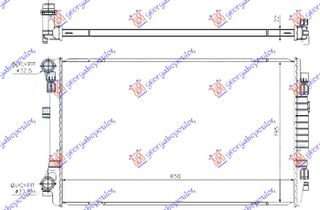 ΨΥΓΕΙΟ 1.2 TSiΒΕΝΖΙΝΗ (650x400) (BRAZED) για SKODA YETI 09-13 για SKODA YETI 09-13